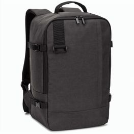 Produktabbildung CIES. Rucksack, entwickelt um die von den Fluggesellschaften geforderten Massvorgaben zu erfüllen, aus hochdichtem, recyceltem 600D-Polyester CIES. Rucksack, entwickelt um die von den Fluggesellschaften geforderten Massvorgaben zu erfüllen, aus hochdichtem, recyceltem 600D-Polyester