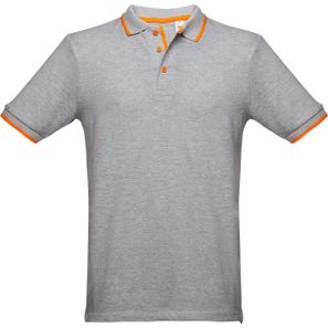 THC ROME. Zweifarbiges Baumwoll-Poloshirt für Herren