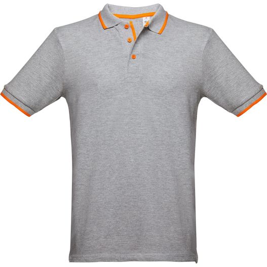 THC ROME. Zweifarbiges Baumwoll-Poloshirt für Herren (Bild 1)