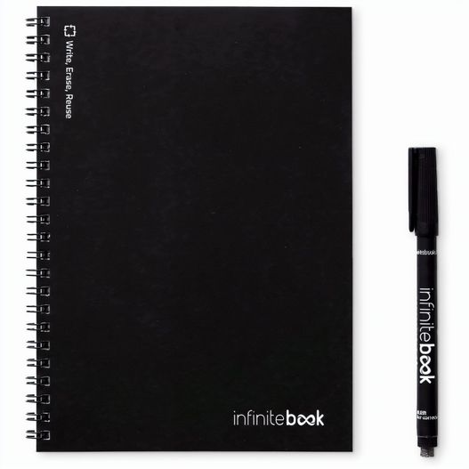 INFINITEBOOK LINED A5. "Infinitebook" mit flexiblem Einband und 15 linierten Whiteboard-Seiten (Bild 1)