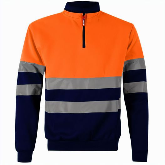 VL THOR LARGE. Zweifarbiges Sweatshirt (300g/m²) aus Polyester-Fleece (100%) (Bild 1)