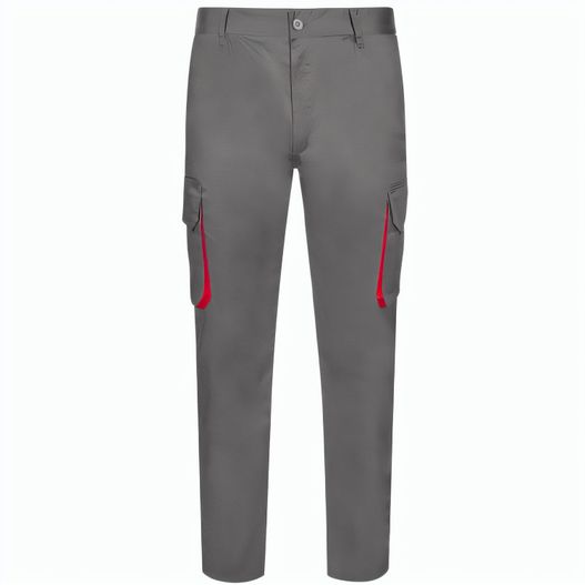 VL HYPNOS. Zweifarbige Twill-Hose mit mehreren Taschen (200 g/m²), aus Baumwolle (35 %) und Polyester (65 %) (Bild 1)