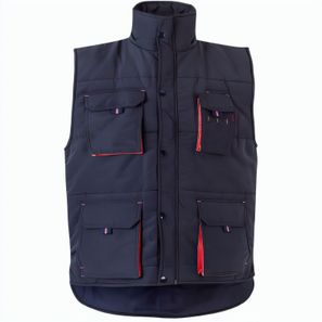 VL NERGAL. Steppweste, zweifarbig, mit mehreren Taschen (120g/m²), aus Polyester (100%)