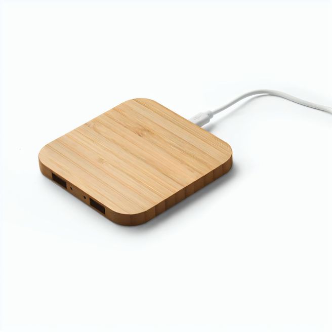 DALTON. Superschnelles 15W wireless Ladegerät aus Bambus