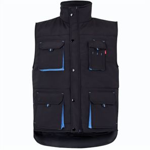 VL NERGAL. Steppweste, zweifarbig, mit mehreren Taschen (120g/m²), aus Polyester (100%)