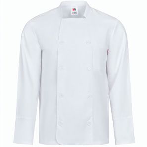 VL KALI. Langärmelige Kochjacke (175 g/m²), aus Baumwolle (35 %) und Polyester (65 %)