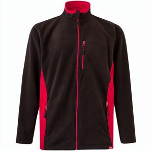 VL GERAS. Zweifarbige Fleecejacke (220g/m²) aus Polyester (100%)