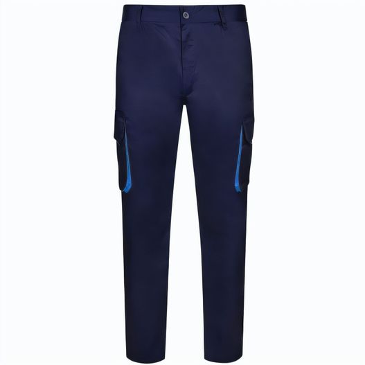 VL HYPNOS. Zweifarbige Twill-Hose mit mehreren Taschen (200 g/m²), aus Baumwolle (35 %) und Polyester (65 %) (Bild 1)