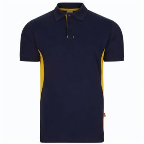VL SUPAY. Zweifarbiges Piqué-Poloshirt (180 g/m²), kurzärmelig, aus Baumwolle (60%) und Polyester (40%)