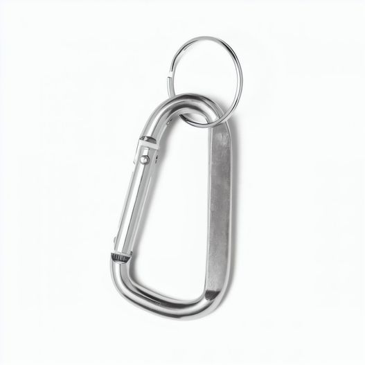 Produktabbildung MATTHEW. Karabinerclip aus Aluminium mit Schlüsselring MATTHEW. Karabinerclip aus Aluminium mit Schlüsselring (Bild 1)
