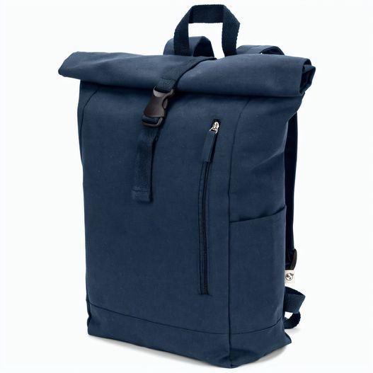 SAINT. Roll-Top-Rucksack aus recyceltem Baumwolle und recyceltem Polyester (380 g/m²) (Bild 1)