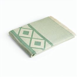 MALEK. Multifunktions- und Badetuch (350g/m²) aus Baumwolle (85%) sowie recycelter Baumwolle (15%), leicht und widerstandsfähig