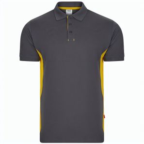 VL SUPAY. Zweifarbiges Piqué-Poloshirt (180 g/m²), kurzärmelig, aus Baumwolle (60%) und Polyester (40%)