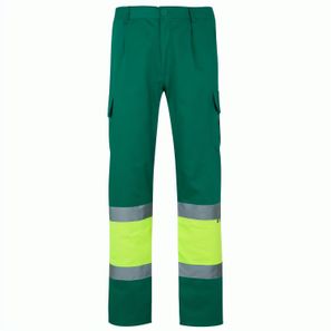 VL POSEIDON. Zweifarbige Twill-Hose mit mehreren Taschen (210 g/m²), aus Baumwolle (20%) und Polyester (80%)