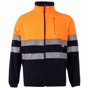 VL EROS. Zweifarbige Fleecejacke (280g/m²), aus Polyester (100%)