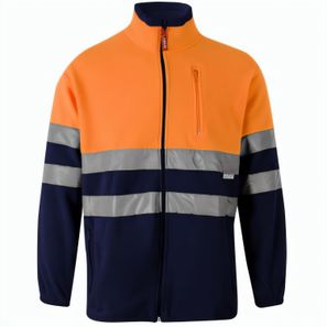 VL EROS. Zweifarbige Fleecejacke (280g/m²), aus Polyester (100%)