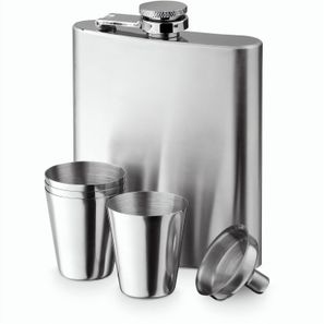NOVAK. Set aus Edelstahlflasche und Gläsern 200 mL