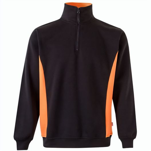 VL SVAROG. Zweifarbiges Frottee-Sweatshirt (260 g/m²), aus Polyester (65 %) und Baumwolle (35 %) (Bild 1)