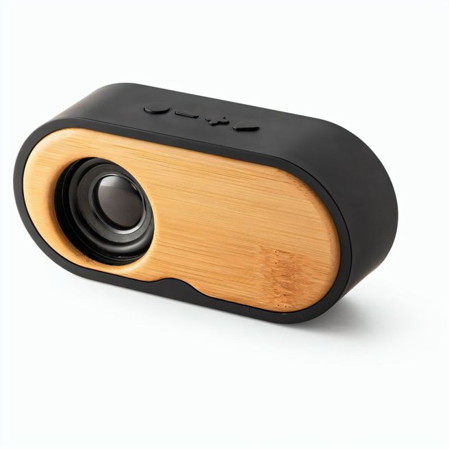 TILLY. Lautsprecher 3W mit 5 Stunden Akkulaufzeit aus Bambus und Recyceltes ABS (100% rABS)