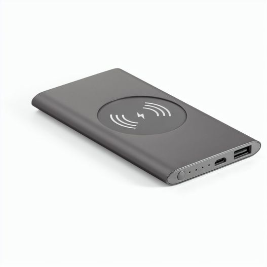 Produktabbildung CASSINI. Powerbank 4'000 mAh mit 5W wireless Ladegerät aus Recyceltes Aluminium (100 % rAL) CASSINI. Powerbank 4'000 mAh mit 5W wireless Ladegerät aus Recyceltes Aluminium (100 % rAL) (Bild 1)