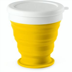 ASTRADA. faltbarer Reisebecher aus Silikon und PP 250 ml