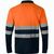 VL PLUTO. Zweifarbiges Piqué-Poloshirt (150g/m²) mit langen Ärmeln, aus Baumwolle (55%) und Polyester (45%) (Bild 2)