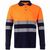 VL PLUTO. Zweifarbiges Piqué-Poloshirt (150g/m²) mit langen Ärmeln, aus Baumwolle (55%) und Polyester (45%)