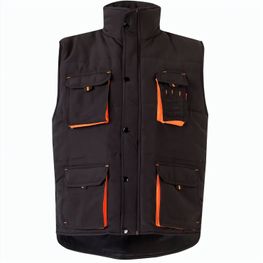 VL NERGAL. Steppweste, zweifarbig, mit mehreren Taschen (120g/m²), aus Polyester (100%)