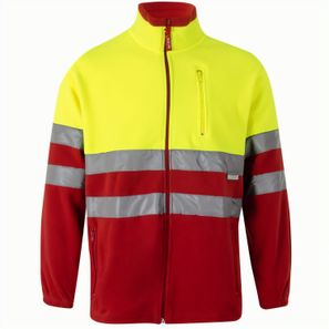 VL EROS. Zweifarbige Fleecejacke (280g/m²), aus Polyester (100%)