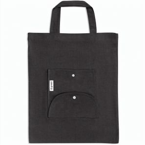 SIENA. Faltbare Tasche aus Baumwolle (50%), receycelte Baumwolle (30%) und Polyester (20% rPET) (140 g/m²)