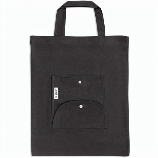 SIENA. Faltbare Tasche aus Baumwolle (50%), receycelte Baumwolle (30%) und Polyester (20% rPET) (140 g/m²) (Bild 1)