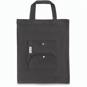 SIENA. Faltbare Tasche aus Baumwolle (50%), receycelte Baumwolle (30%) und Polyester (20% rPET) (140 g/m²)