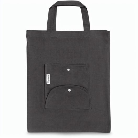 SIENA. Faltbare Tasche aus Baumwolle (50%), receycelte Baumwolle (30%) und Polyester (20% rPET) (140 g/m²) (Bild 1)