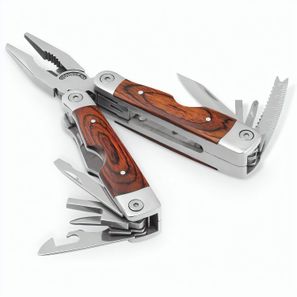 MAGNUM. Multifunktionswerkzeugset aus Edelstahl mit Holzdetails