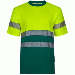 Produktabbildung VL BASTET. Zweifarbiges T-Shirt aus Piqué (150 g/m²), aus Baumwolle (55 %) und Polyester (45 %) VL BASTET. Zweifarbiges T-Shirt aus Piqué (150 g/m²), aus Baumwolle (55 %) und Polyester (45 %)