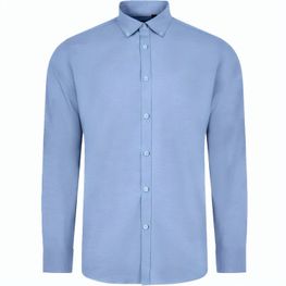 VL PRITHVI MAN. Hemd Oxford (180 g/m²) für Herren, aus Baumwolle (50 %), Polyester (45 %) und Elasthan (5 %)