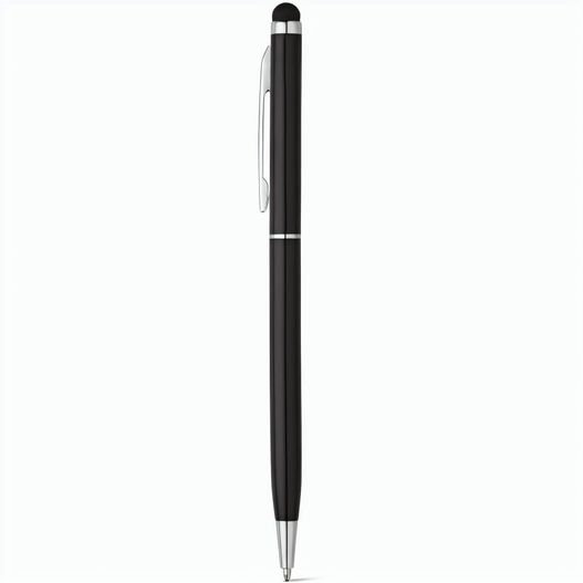 Produktabbildung ZOE BK. Kugelschreiber aus Aluminium mit Touchpen-Spitze ZOE BK. Kugelschreiber aus Aluminium mit Touchpen-Spitze (Bild 1)
