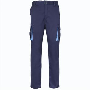 VL HYPNOS. Zweifarbige Twill-Hose mit mehreren Taschen (200 g/m²), aus Baumwolle (35 %) und Polyester (65 %)