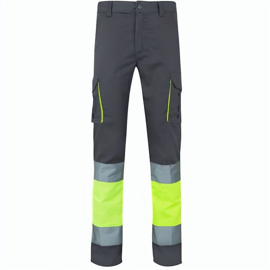 VL ZEUS. Zweifarbige Stretch-Hose mit mehreren Taschen (240 g/m²), aus Baumwolle (46 %), EME (38 %) und Polyester (16 %) (Bild 1)