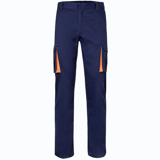 VL FIDES. Zweifarbige Stretch-Hose mit mehreren Taschen (240 g/m²), aus Baumwolle (46 %), EME (38 %) und Polyester (16 %) (Bild 1)