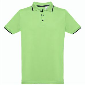 THC ROME. Zweifarbiges Baumwoll-Poloshirt für Herren