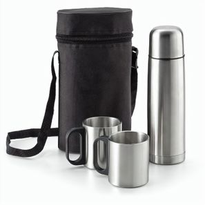 DURANT. Set aus Edelstahl-Thermoskanne und Becher