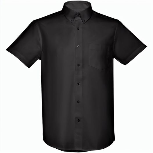 Produktabbildung THC LONDON. Herren-Oxford-Hemd mit kurzen Ärmeln THC LONDON. Herren-Oxford-Hemd mit kurzen Ärmeln (Bild 1)