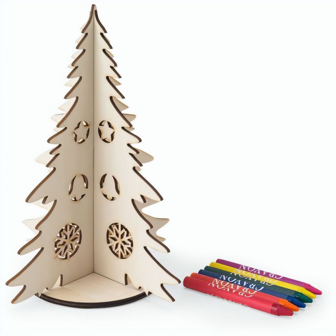 PINERY. Zerlegbarer Weihnachtsbaum aus Holz zum Bemalen