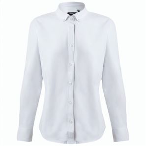 VL PRITHVI WOMEN. Hemd Oxford (180 g/m²) für Damen, aus Baumwolle (50 %), Polyester (45 %) und Elasthan (5 %)