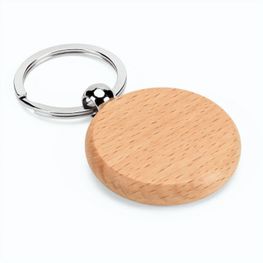 Produktabbildung STEWIE ROUND. Runder Schlüsselanhänger aus Buchenholz STEWIE ROUND. Runder Schlüsselanhänger aus Buchenholz