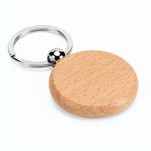 STEWIE ROUND. Runder Schlüsselanhänger aus Buchenholz (Bild 1)