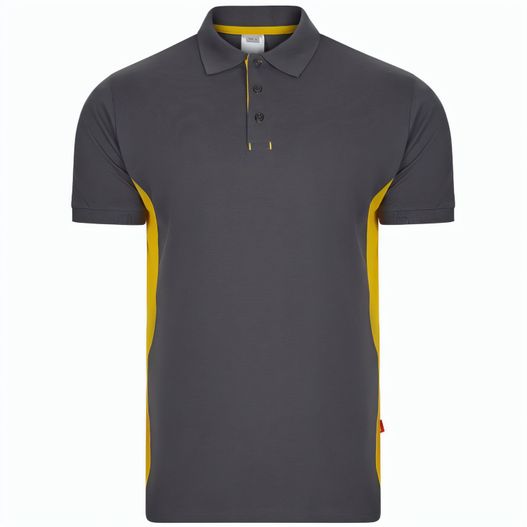 VL SUPAY. Zweifarbiges Piqué-Poloshirt (180 g/m²), kurzärmelig, aus Baumwolle (60%) und Polyester (40%) (Bild 1)