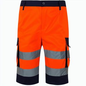 VL HADES. Zweifarbige Bermudashorts mit mehreren Taschen (210 g/m²), aus Baumwolle (20%) und Polyester (80%)