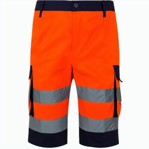 VL HADES. Zweifarbige Bermudashorts mit mehreren Taschen (210 g/m²), aus Baumwolle (20%) und Polyester (80%)